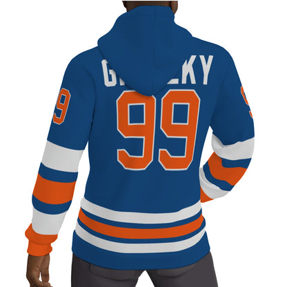 Wayne Gretzky Edmonton Oilers Fleeced Lined Jersey Hoodie