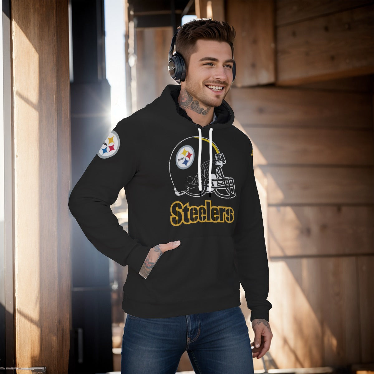 Pittsburgh Steelers Old Helmet Hoodie