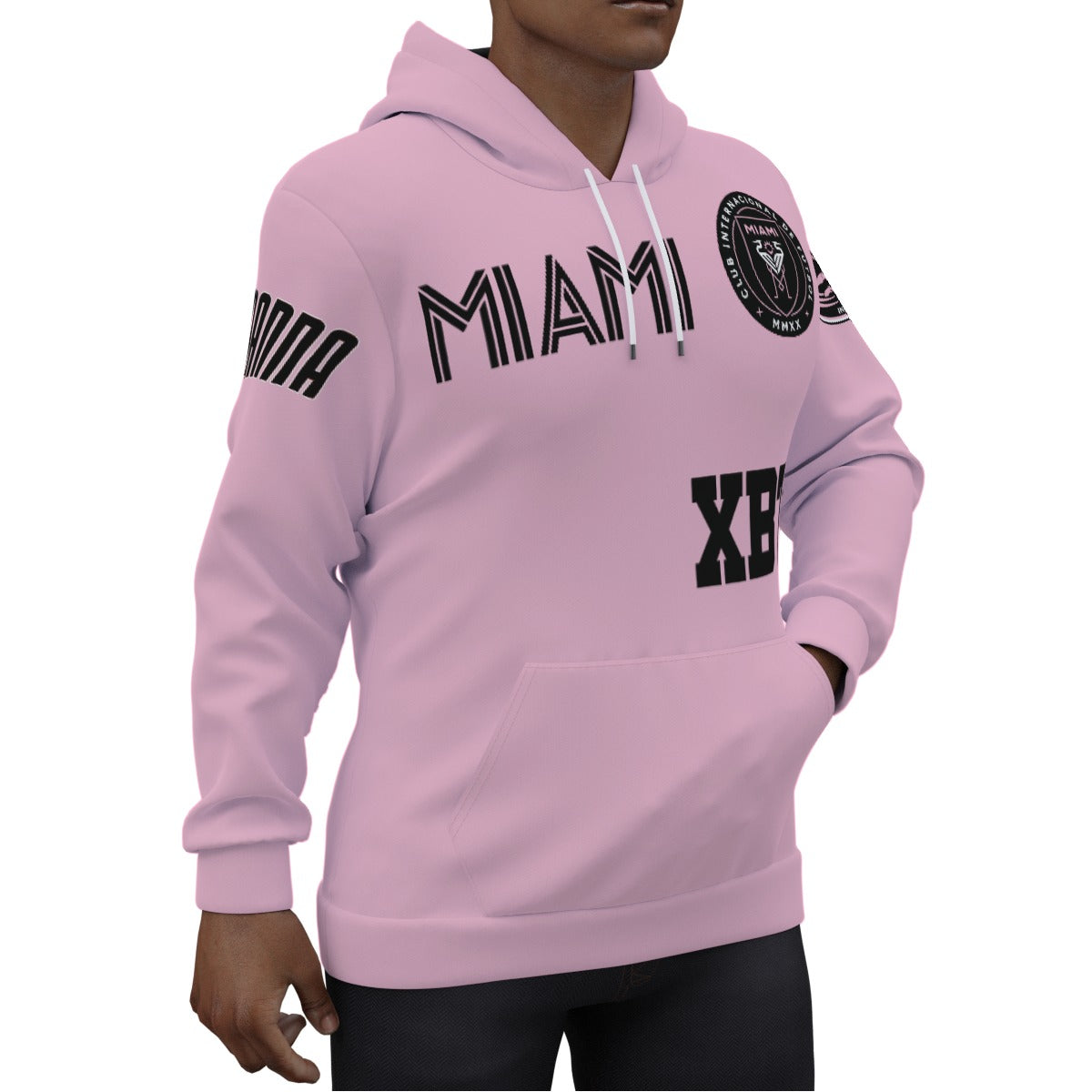 Lionel Andres Messi Inter Miami Pink Jersey Hoodie