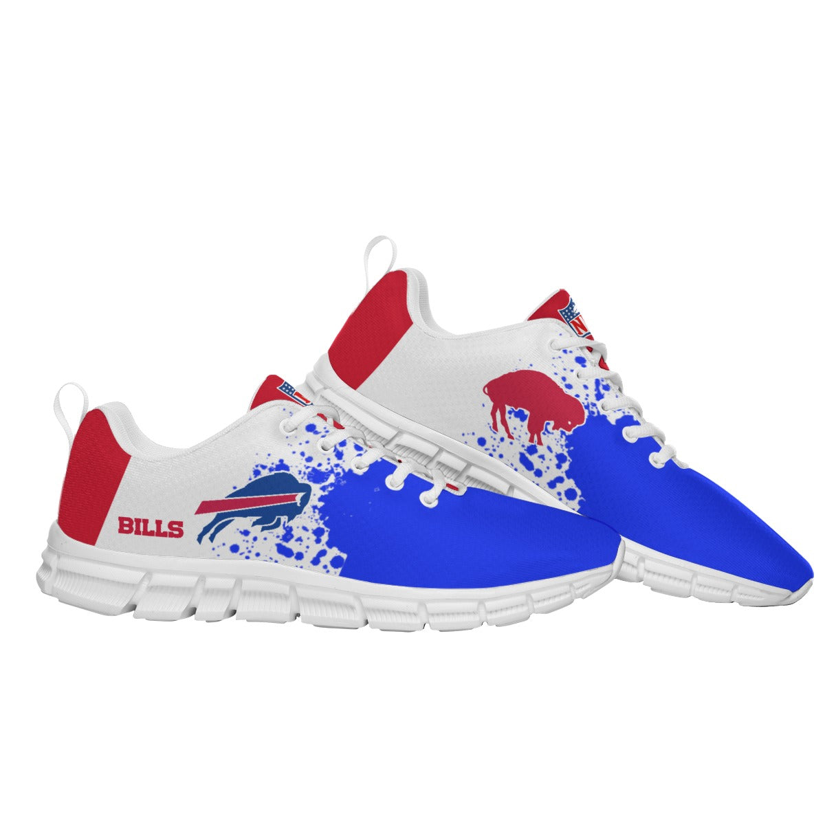 Buffalo Bills Paint Splatter Sneakers