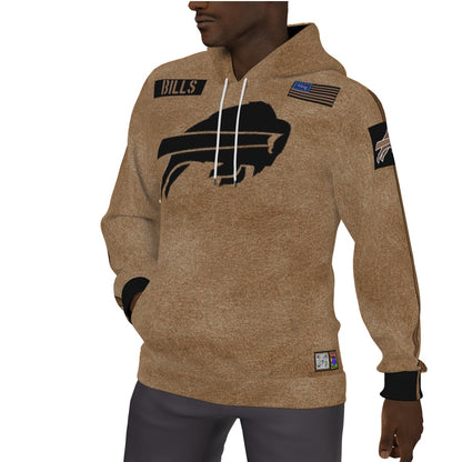 Buffalo Bills 2023 Salute To Service Fleeced Lined Hoodie