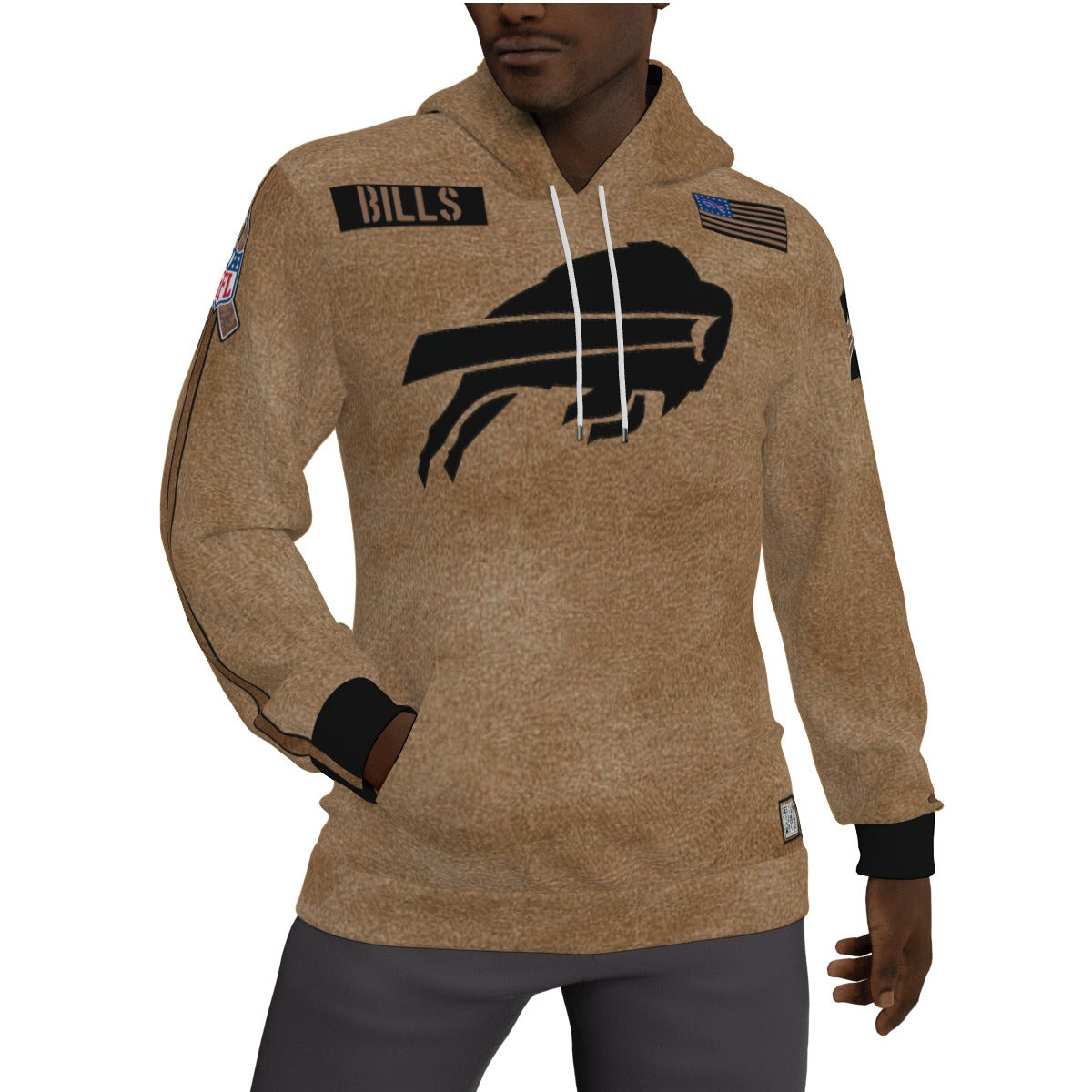 Buffalo Bills 2023 Salute To Service Fleeced Lined Hoodie