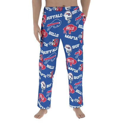 Buffalo Bills Collage Men's Pocket Cargo Pants