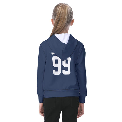 Youth NY Yankees Blue Aaron Judge Jersey Hoodie