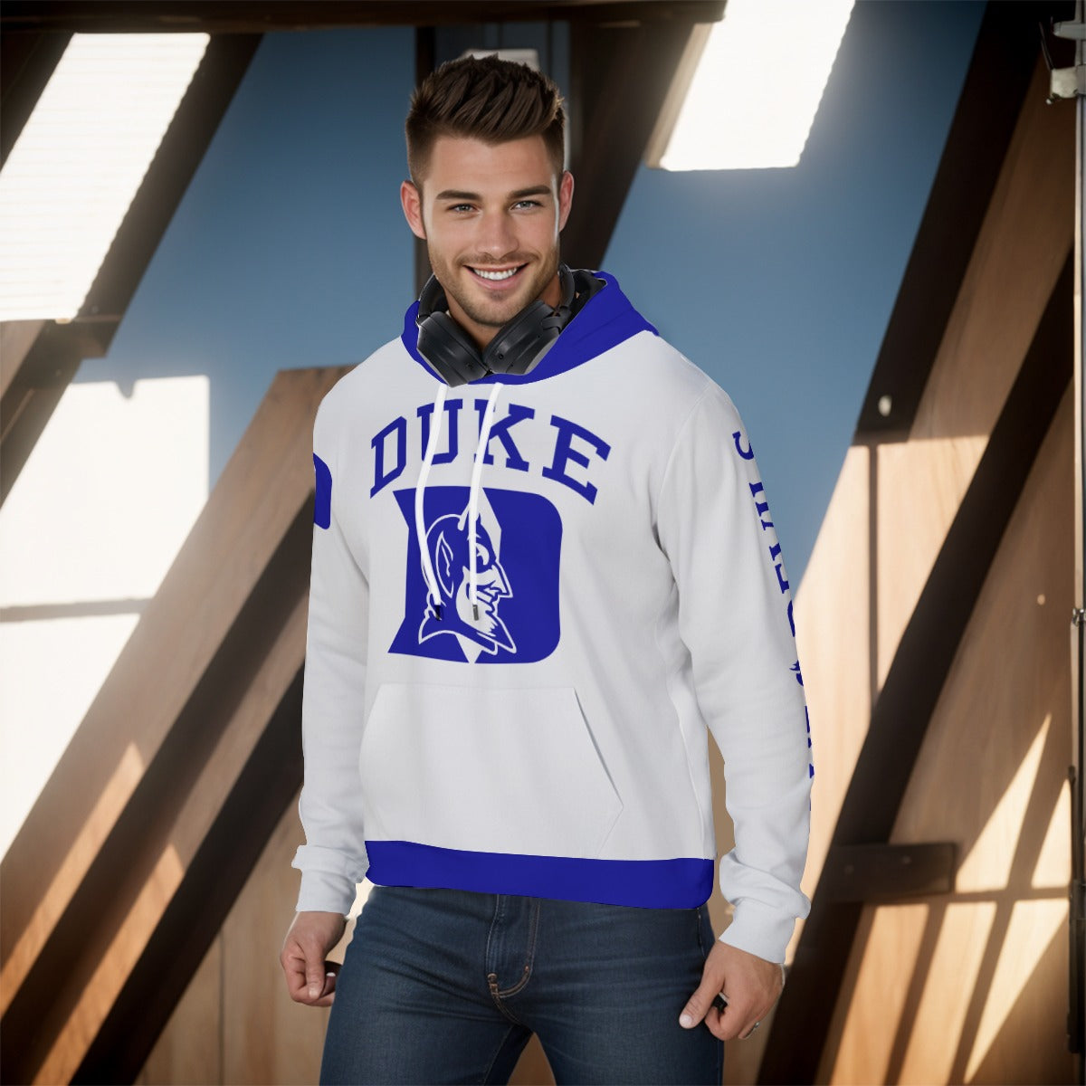 Duke University White Hoodie Version 1